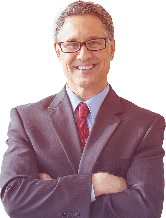 Smiling business professional